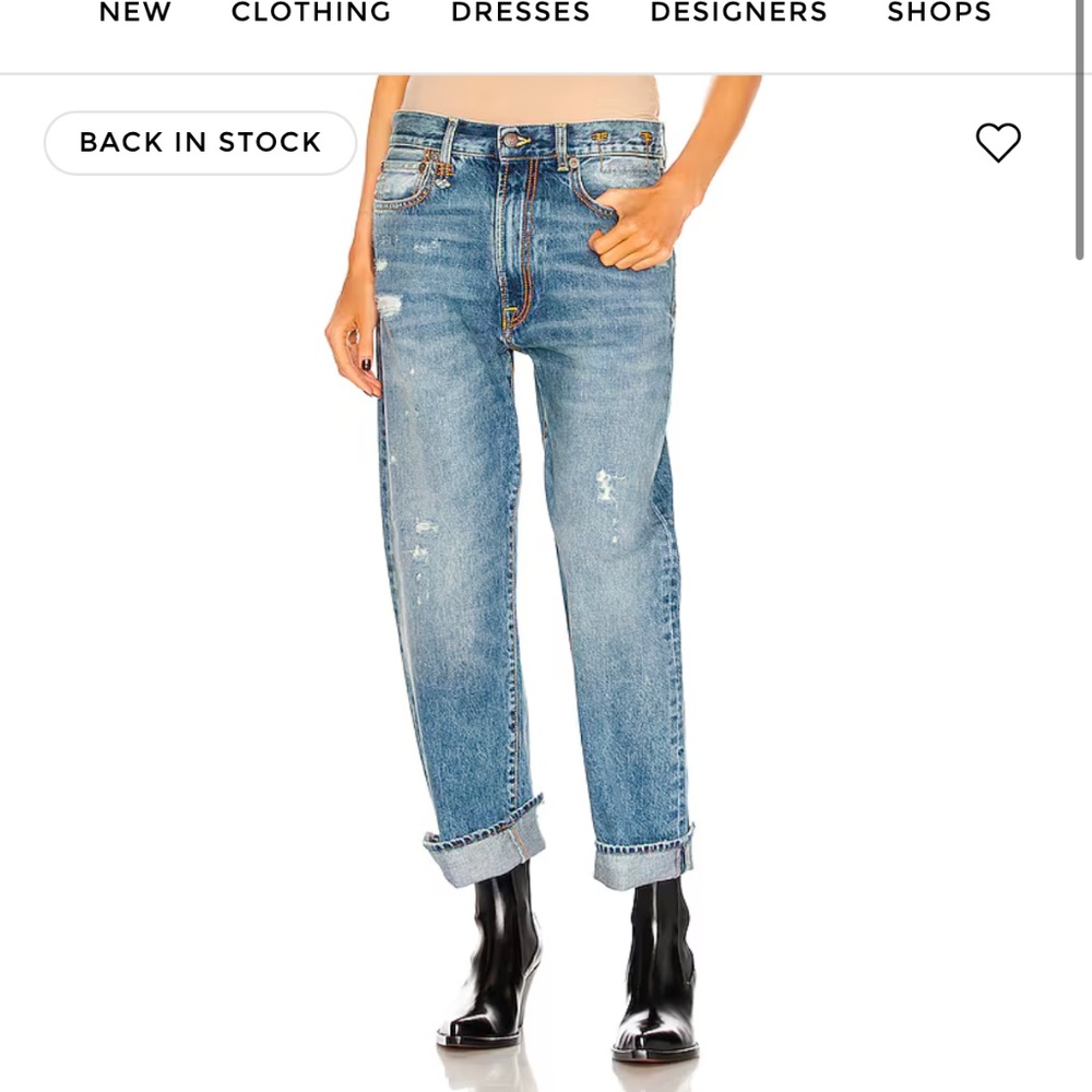 R13 Boyfriend Jeans